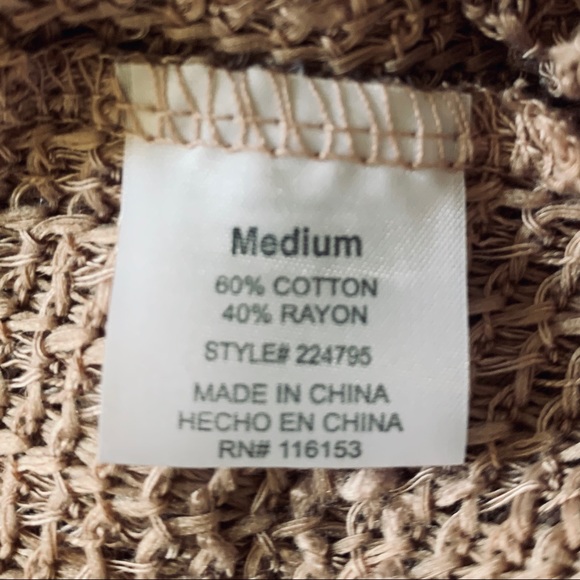 🆕 NWOT Blush Open Knit Crop Cardigan - Picture 7 of 7